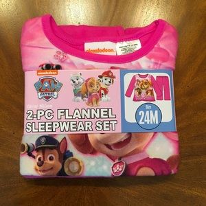 🐶Infants Girl 2 Pc Set Flannel Pj🐶